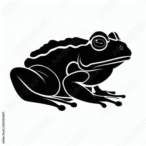 African Tree Toad Illustration