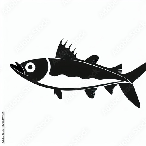 Alaskan Pollock Silhouette