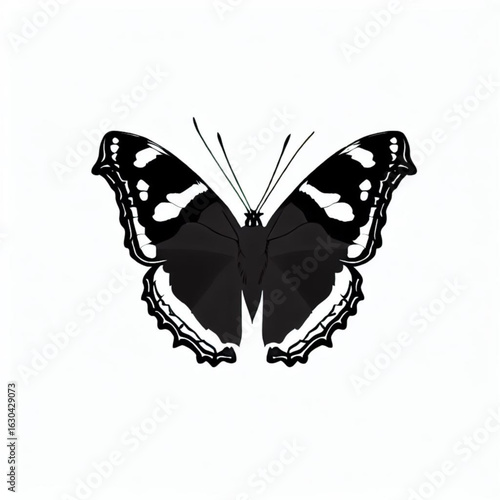 Stylized Admiral Butterfly Icon