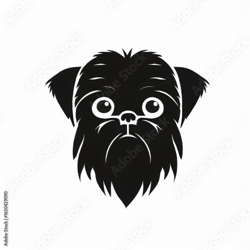 Stylized Affenpinscher Dog Icon