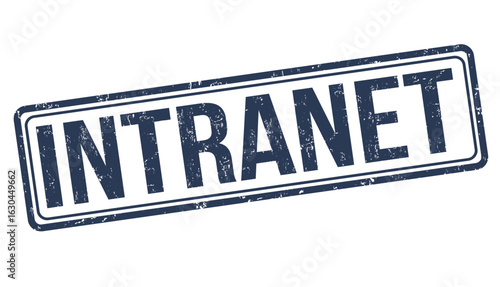 Intranet grunge rubber stamp