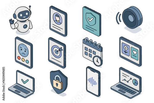 Option calibration icons user icon input system chooser mood ai vector therapist