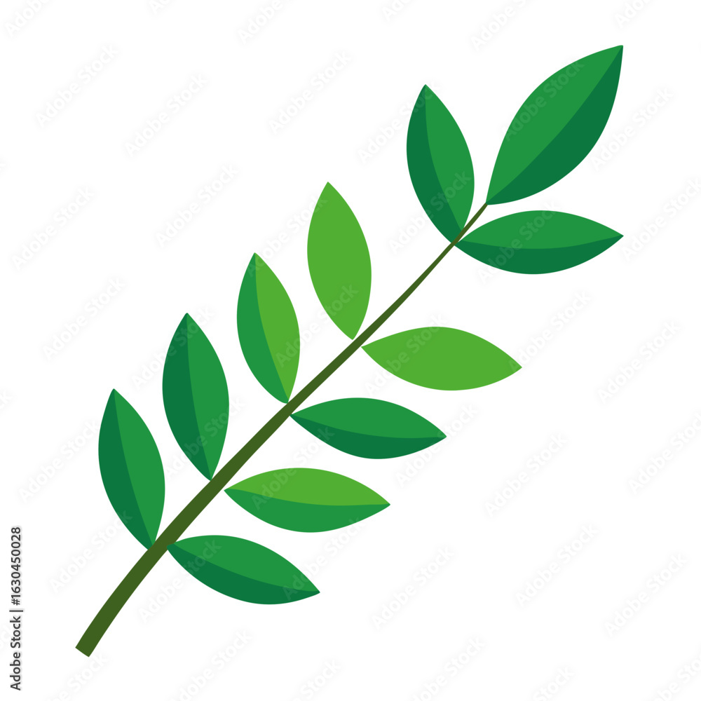 Obraz premium green leaves vector