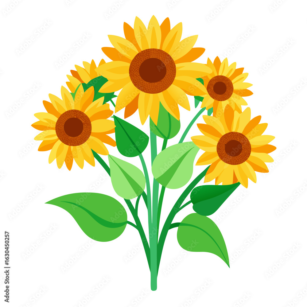 Obraz premium sunflower isolated on white