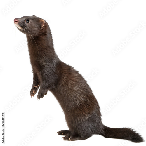 Png Full Body mink isolated on white background