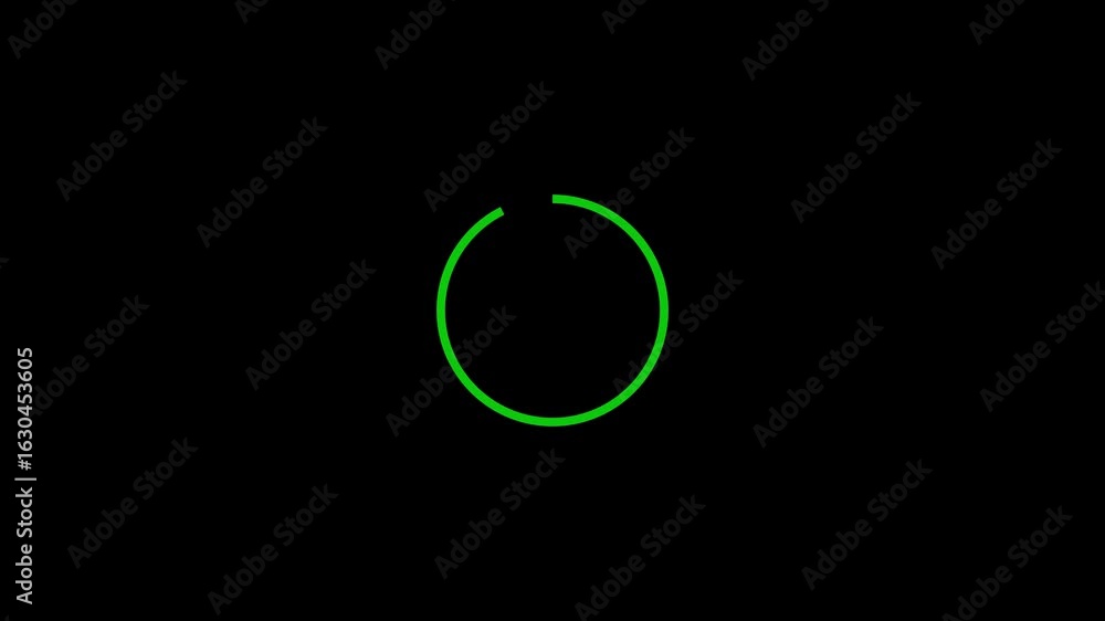 Buffering circle loading bar on screen. Loading Bar Circle animation ...