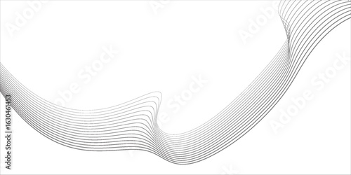 abstract gold wavy lines modern vector background