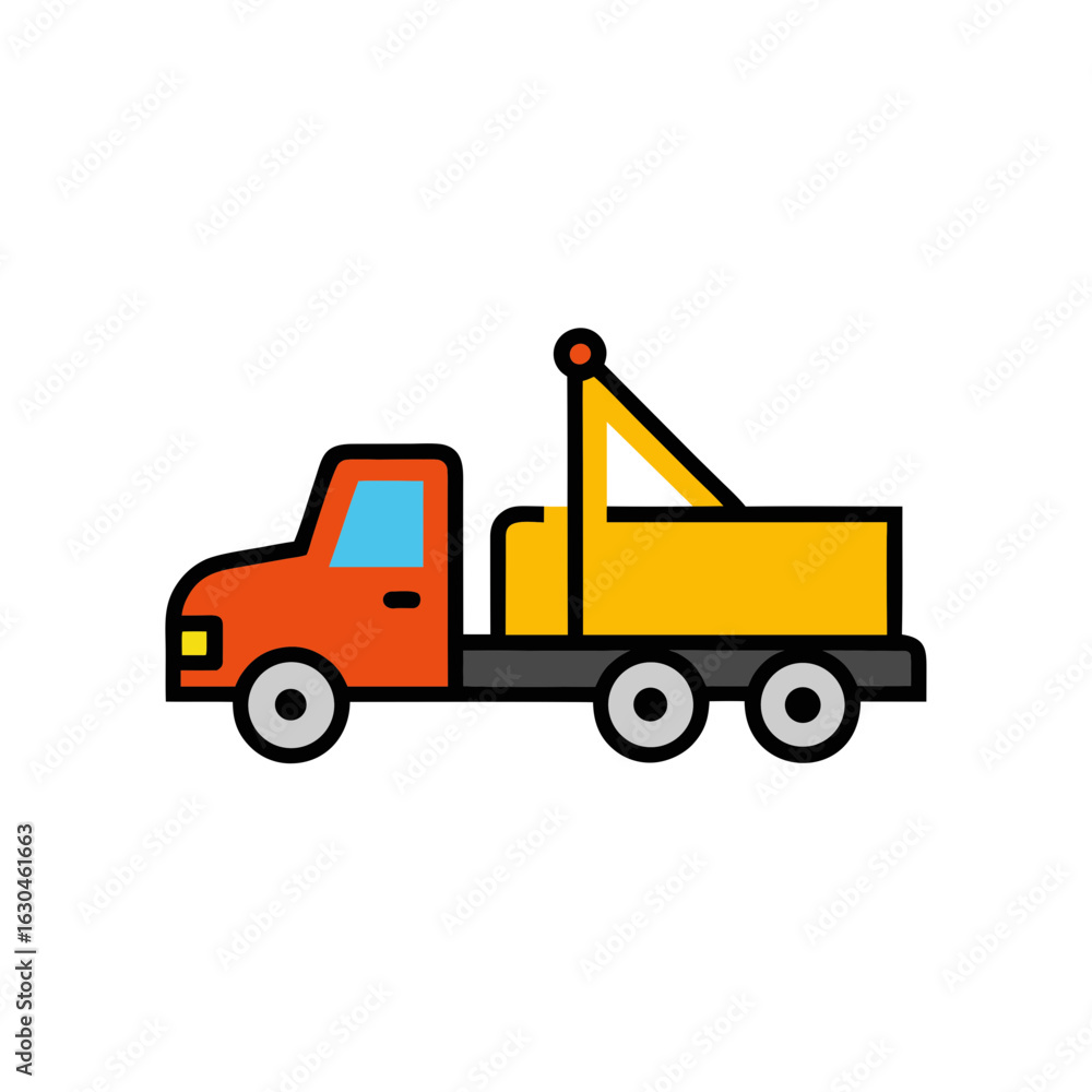 Fototapeta premium vector illustration of a truck