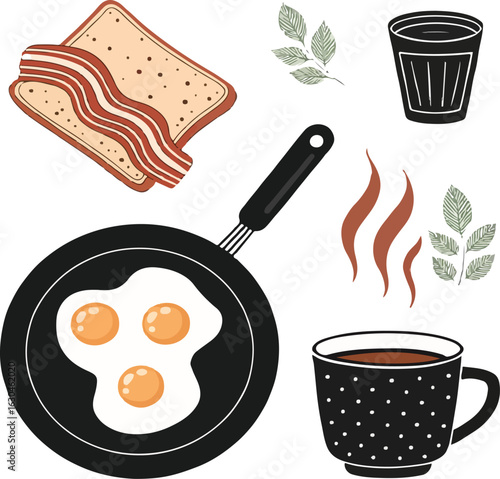 Breakfast Food Set