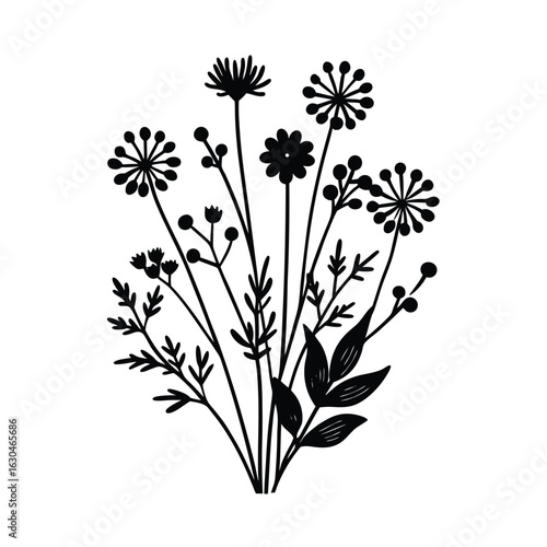 -wildflowers-and-herbs---hand-drawn-line-art---.eps