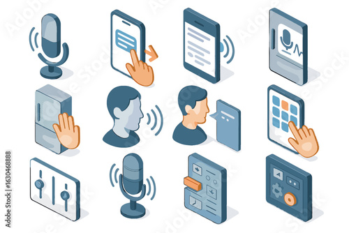 Vector hand swipe panel smart icon command gesture icons setting control open