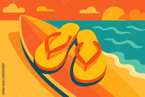 Summer beach vacation must-haves include sunglasses, flip flops, and a towel for warm days spent on the sand