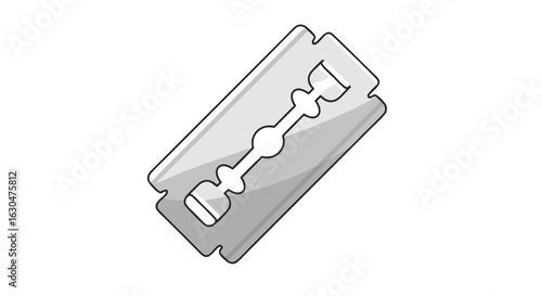 Razor Sharp: A Minimalist Depiction of Cleanliness and Precision Tools in Silver Tones
