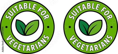 Suitable for vegetarians vegetarian food product label icon