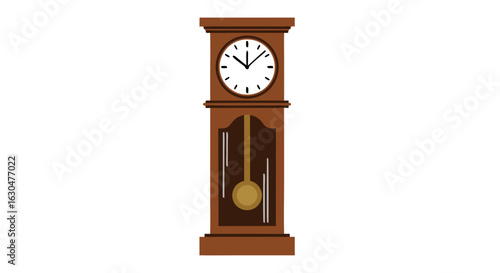 Vintage Grandfather Clock Illustration: A Timeless Symbol of Heritage and Nostalgia