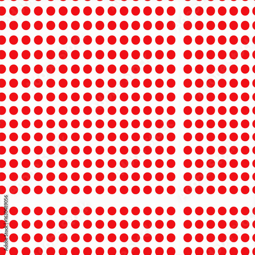Clean White Background with Evenly Spaced 5mm Red Dots in a Precise Uniform Pattern for Design Use