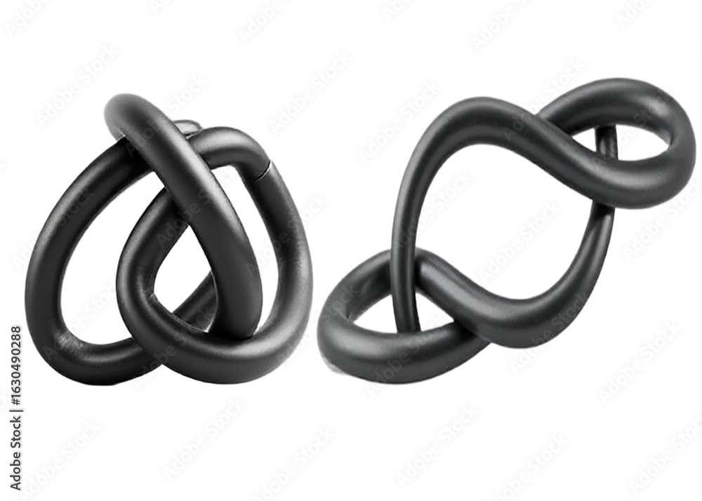 Fototapeta premium metal chain isolated on white background