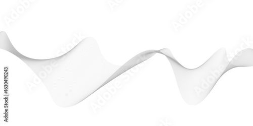 Abstract vector background with black wavy lines, Abstract wavy technology curve lines on transparent background isolated. 