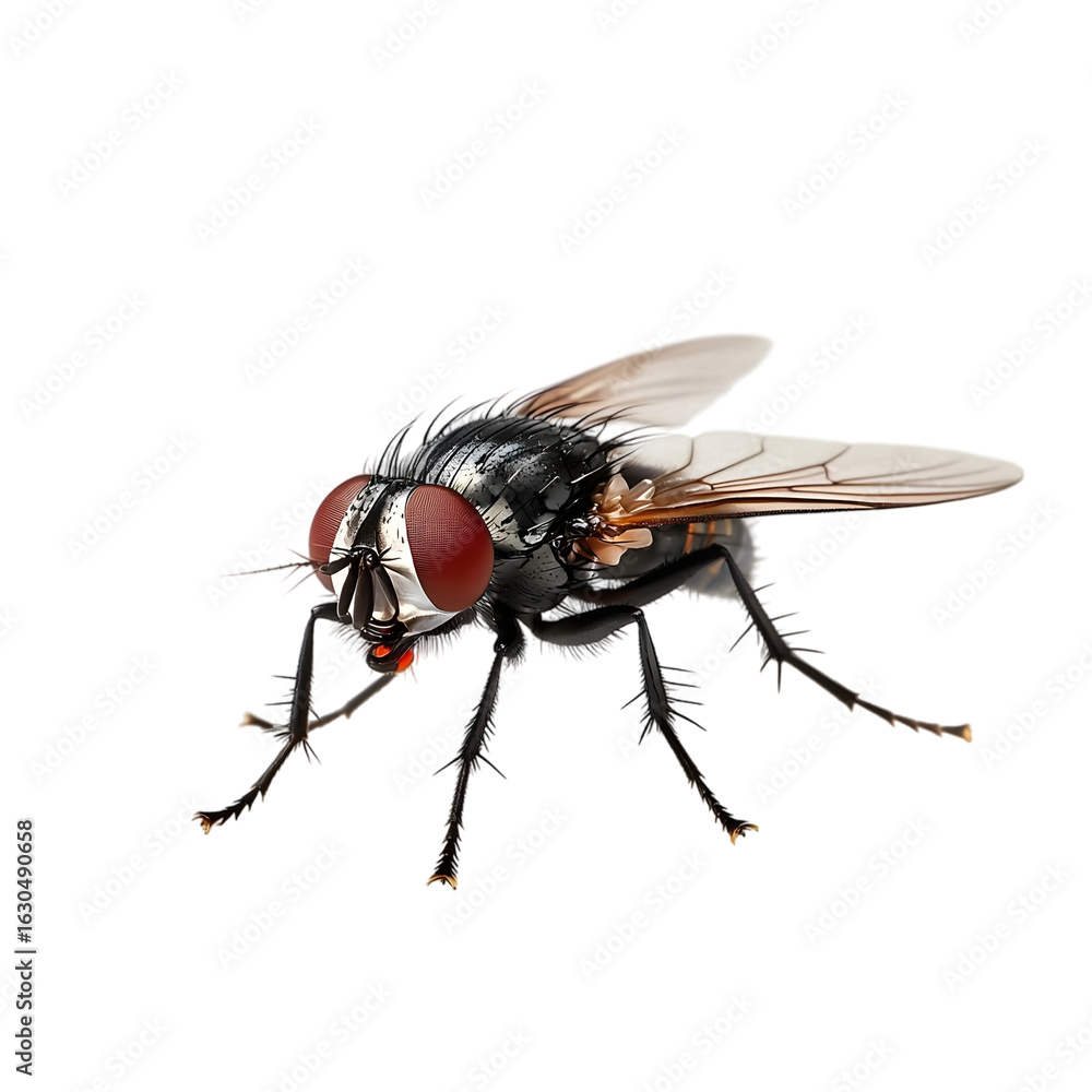 Fototapeta premium 1 fly isolated on transparent background