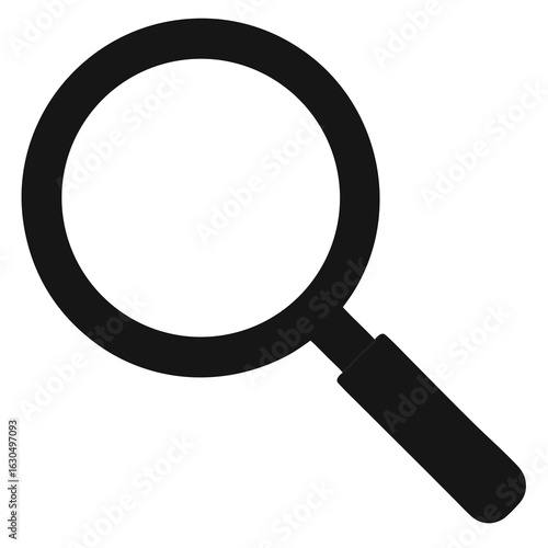 Magnifying Glass Outline Vector – Top View Art