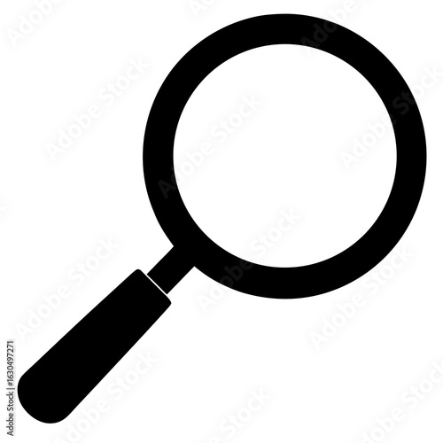 Magnifying Glass Outline Vector – Top View Art