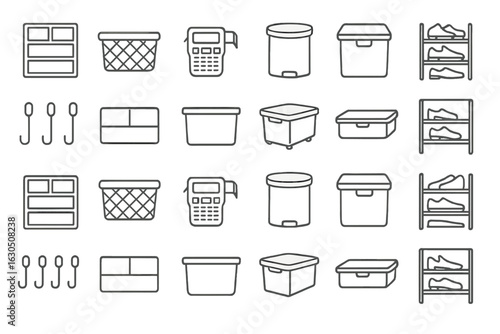 Organizing tips for home storage solutions featuring bins, shelves, and hooks