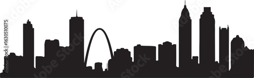 Atlanta Georgia Skyline Silhouette