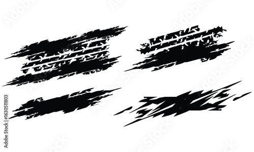Wrap Design For Car, car stickers stripes. mud splash abstract vector  template
