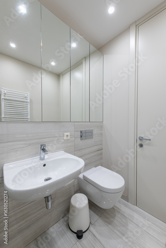 Wallpaper Mural Interior of Shower Room With Sink. Bathroom Torontodigital.ca