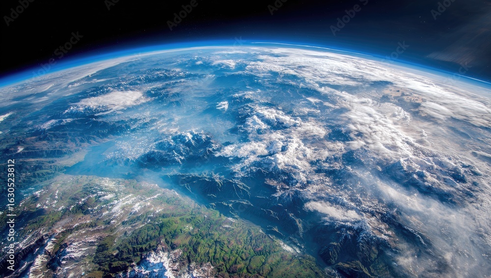 Fototapeta premium Earth from space, detailed view