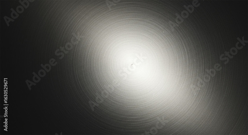 Brushed metallic silver with subtle glow and shadows