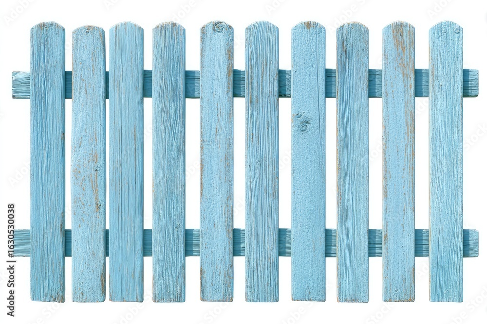 Light-blue weathered wooden fence Light-blue weathered wooden fence