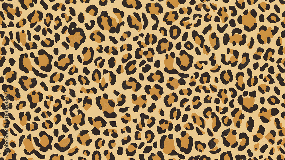 Leopard Cheetah skin seamless pattern vector Stylized Spotted Leopard Skin Background for Fashion Pr