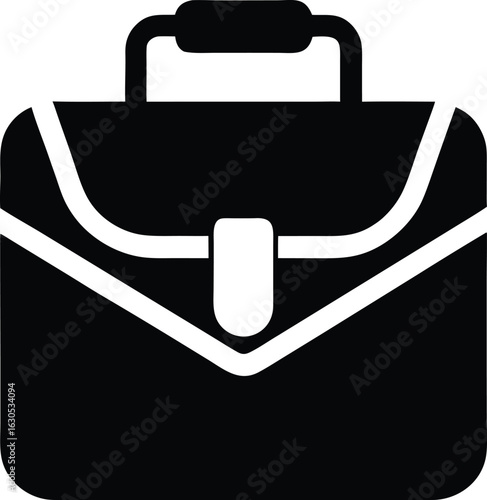 Mail delivery bag. postman bag silhouette icon