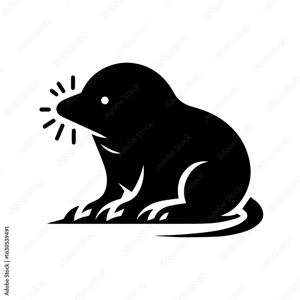 Fototapeta premium vector illustration of a Mole