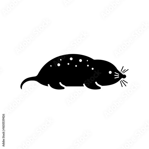 vector illustration of a Mole
