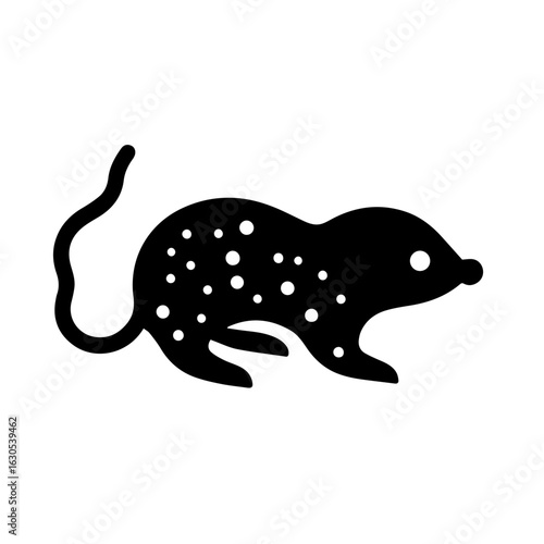 vector illustration of a Mole