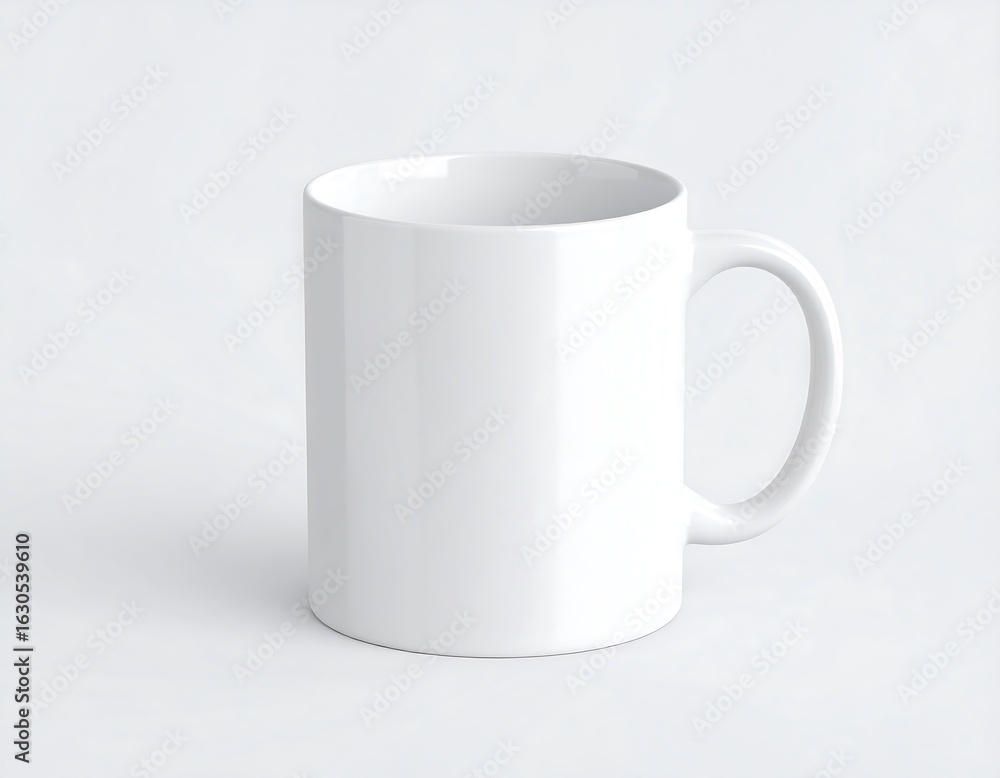 Fototapeta premium Blank white mug