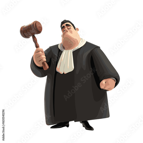A judge holding a gavel, representing the legal system.