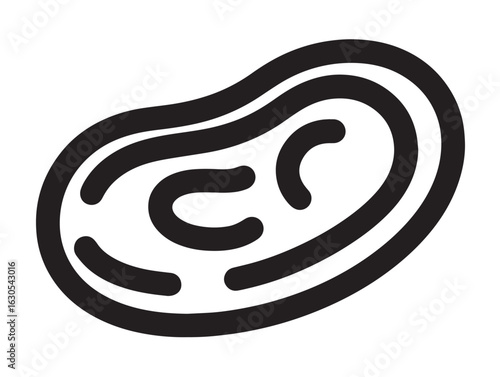 Rajma masala curry icon in minimal vector style