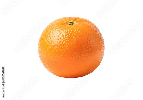 Fresh Ripe Orange Fruit Isolated on White.