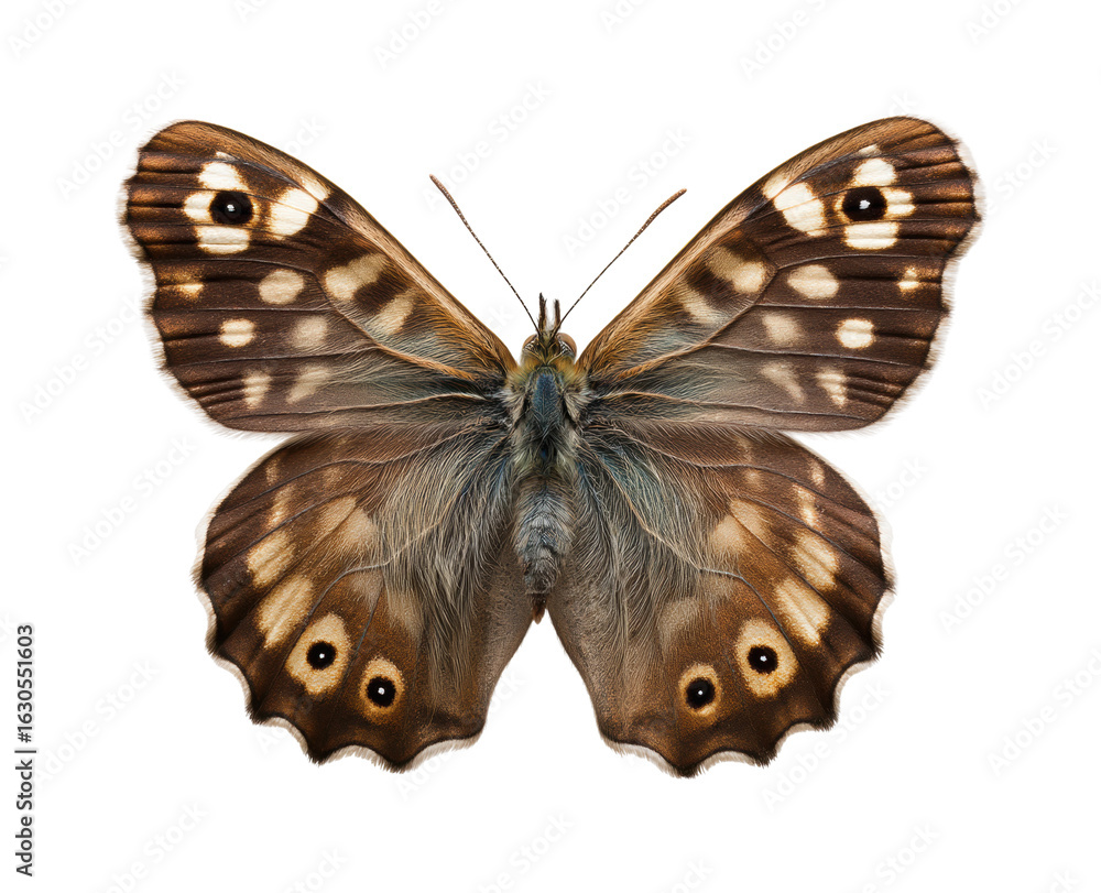 Fototapeta premium Butterfly displaying unique patterns nature isolated on transparent background, png
