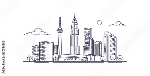 new York city skyline vector