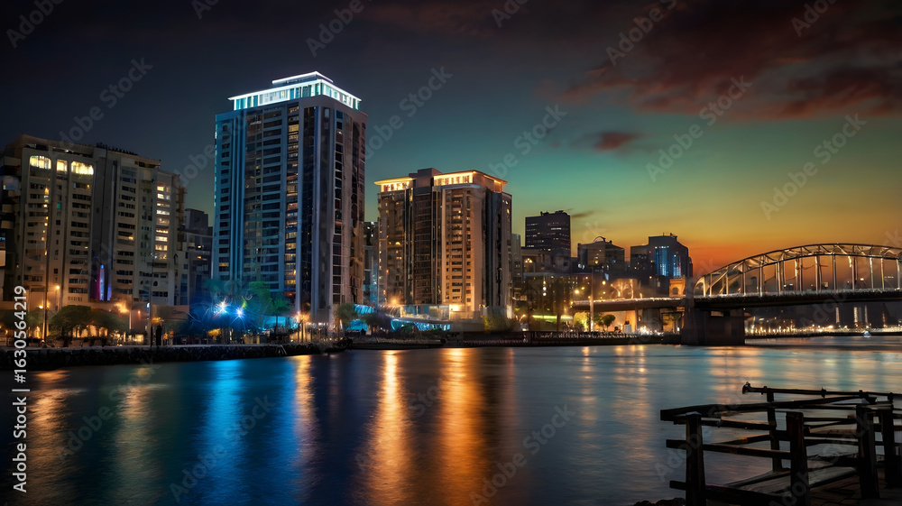 Obraz premium sydney skyline at night