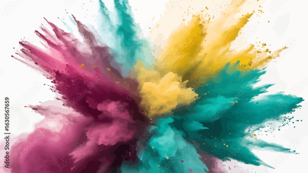 Fototapeta premium abstract watercolor background with splashes