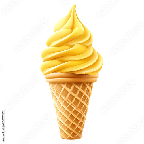 yellow ice cream
