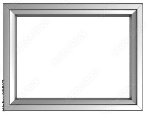 Empty silver picture frame (1)