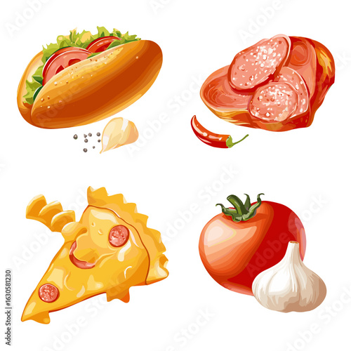 Delicious food ingredients.