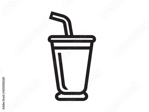 Refreshing sweet lassi drink icon in minimal vector art