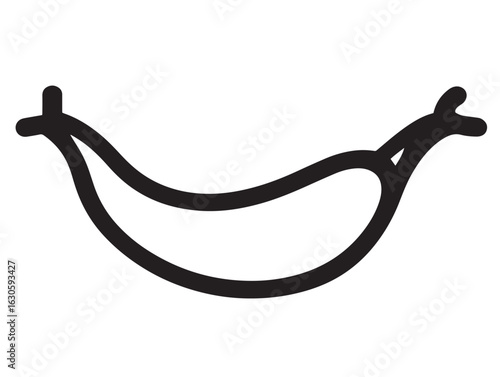 Hot Indian vindaloo dish icon in modern line format